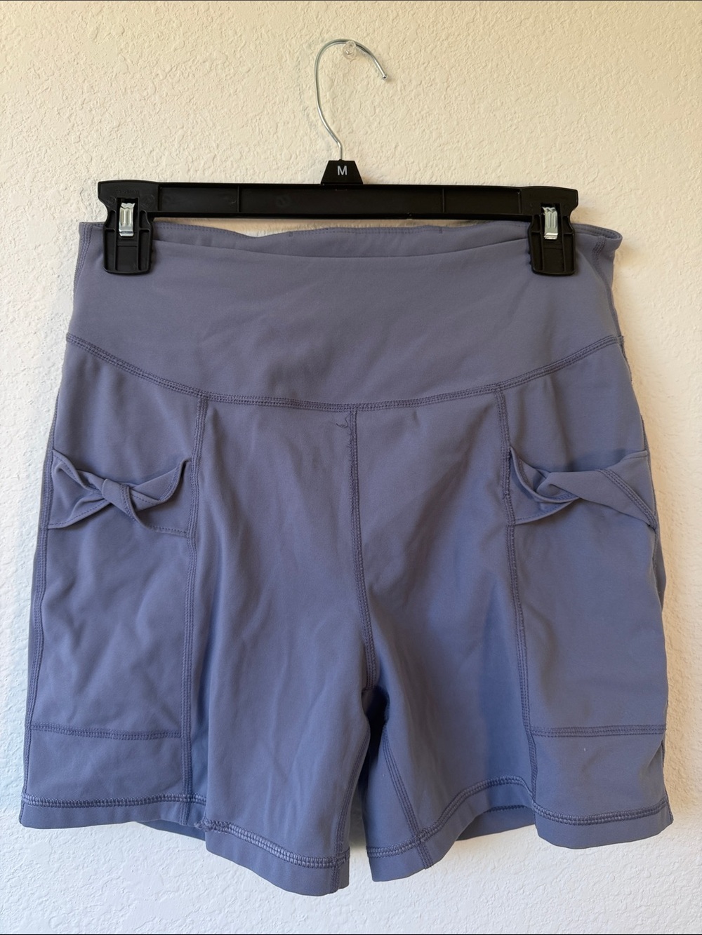 Free People Movement Biker Shorts Lavender Medium Bow Detailing
